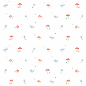 Papel de Parede Cogumelos Aquarelado