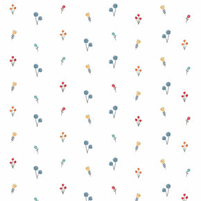 Papel de Parede Flores no Jardim Aquarelado