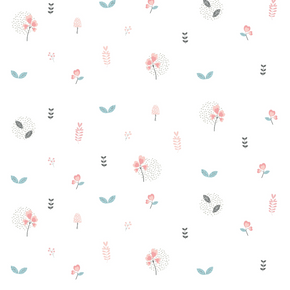 Papel de Parede Floral Estampa Exclusiva Coisas da Doris