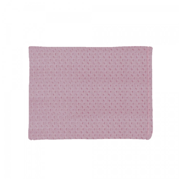 Manta Peseira Solteiro 200 x 120 Rian Tricot Rosa e Amarelo