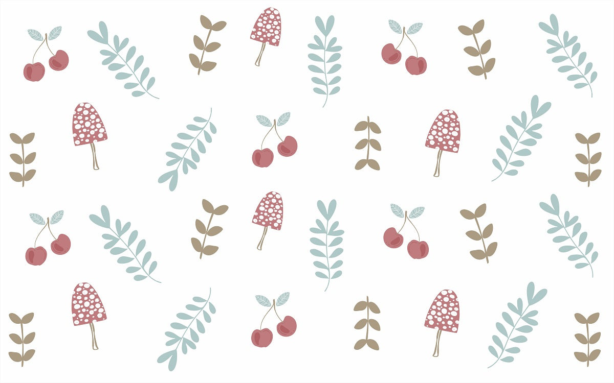 Playmat Cerejas e Cogumelos Exclusivo Coisas da Doris