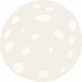 Playmat Redondo Lua Exclusivo Coisas da Doris