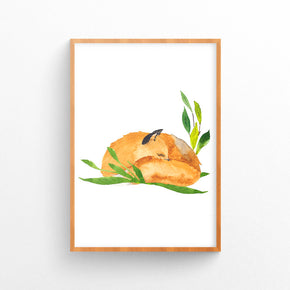 Quadro Bosque Raposa Retrô