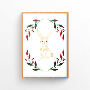 Quadro Bosque Coelho Retrô