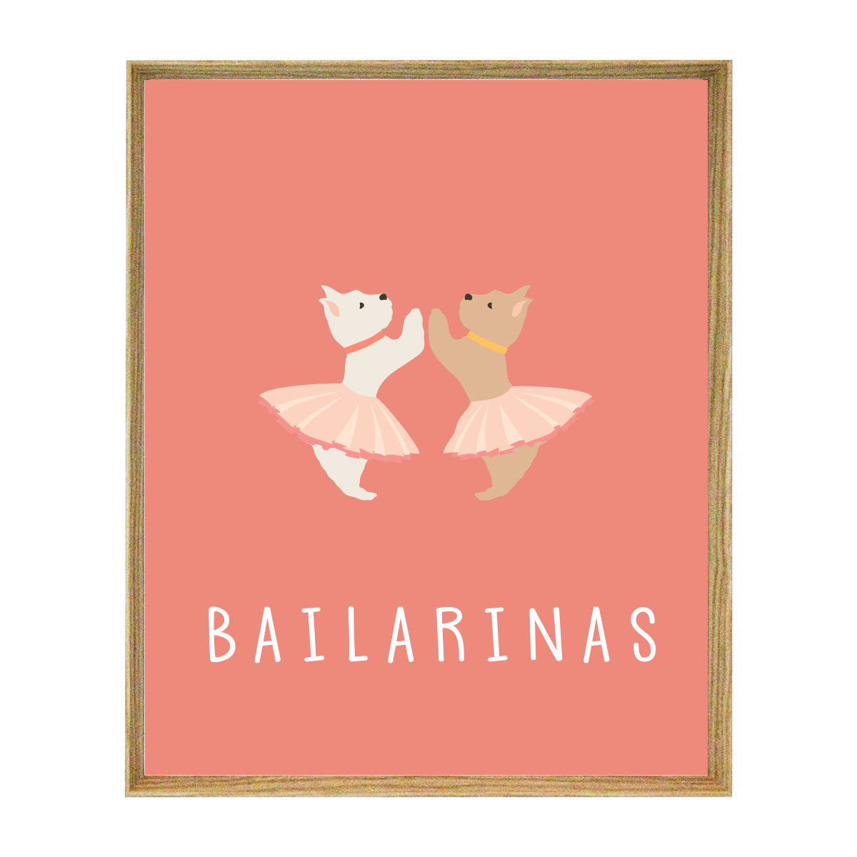Quadro Cachorrinhas Bailarinas