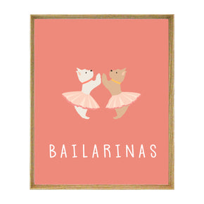 Quadro Cachorrinhas Bailarinas