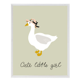 Quadro Patinha Cute Little Girl