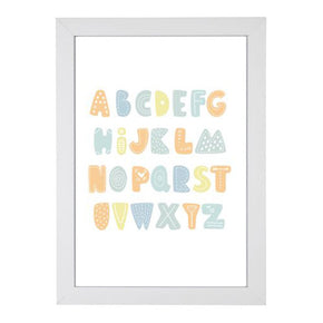 Quadro Alfabeto Colorido