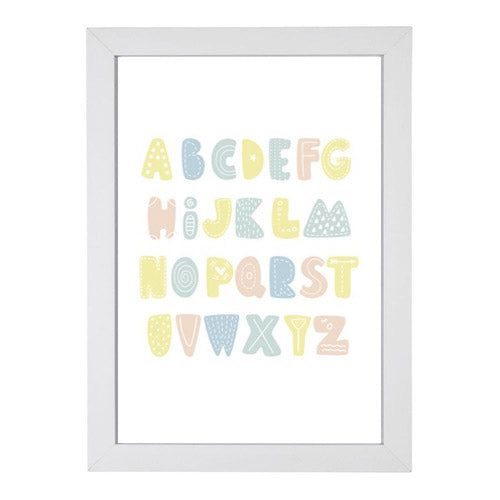 Quadro Alfabeto Colorido