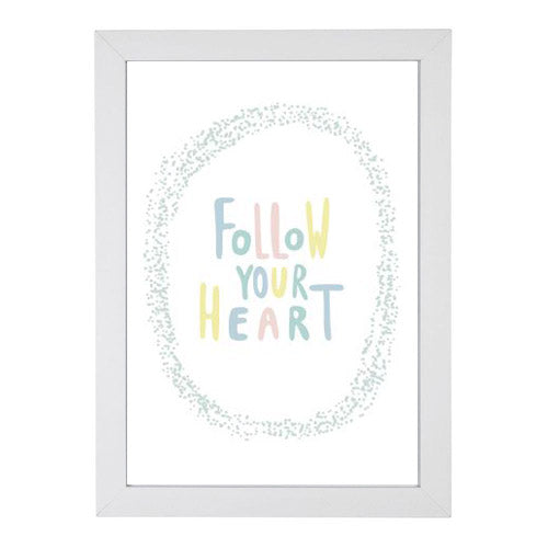 Quadro Follow Your Heart Colorido