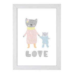 Quadro Love Gatinha