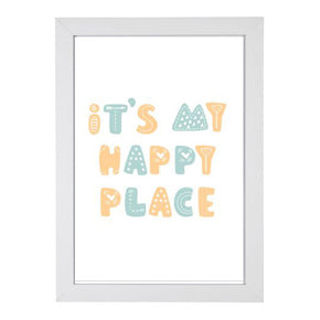 Quadro It's My Happy Place Colorido