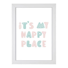 Quadro It's My Happy Place Colorido