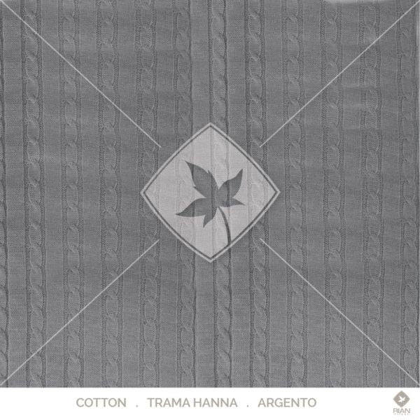 Manta Peseira Solteiro 200 x 120 Rian Tricot Cru e Cinza