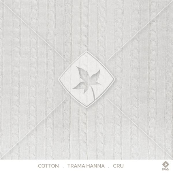 Manta Peseira Solteiro 200 x 120 Rian Tricot Cru e Cinza