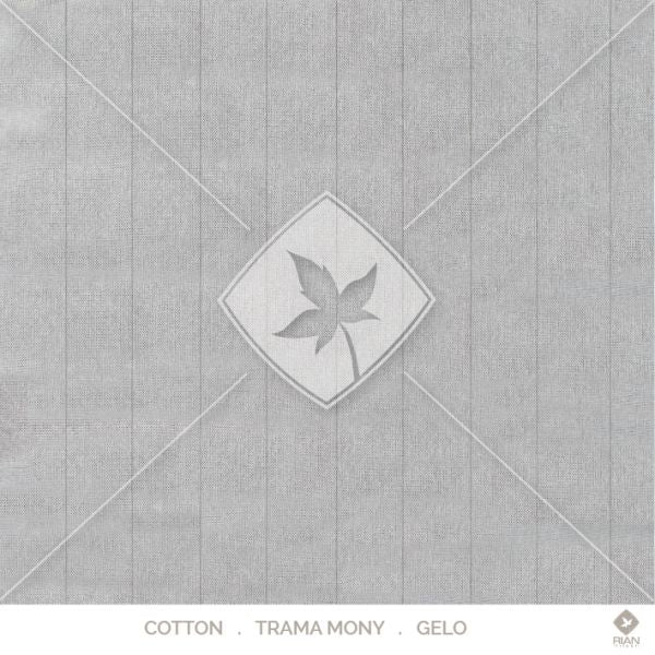 Manta Peseira Solteiro 200 x 120 Rian Tricot Cru e Cinza