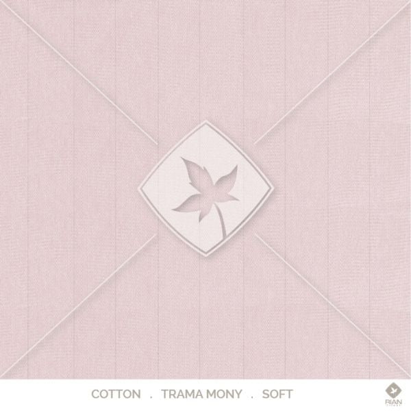 Manta Peseira Solteiro 200 x 120 Rian Tricot Rosa e Amarelo