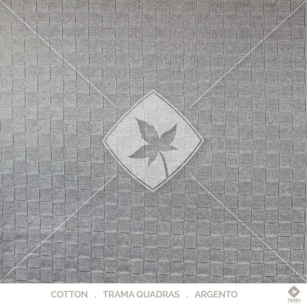 Manta Peseira Solteiro 200 x 120 Rian Tricot Cru e Cinza