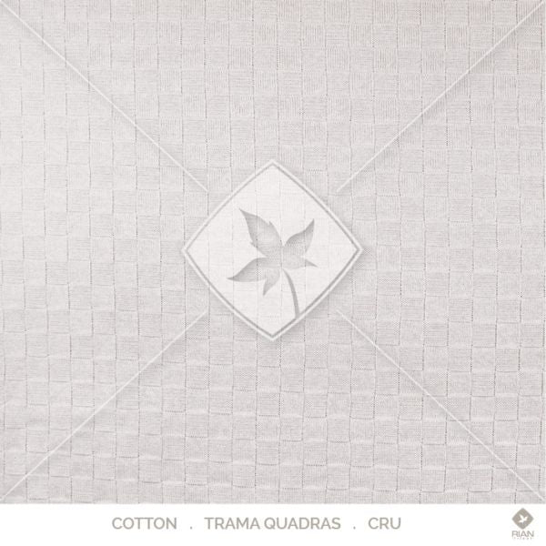 Manta Peseira Solteiro 200 x 120 Rian Tricot Cru e Cinza