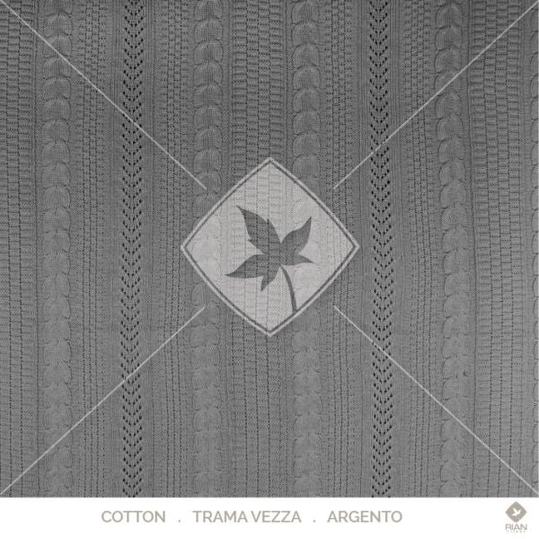 Manta Peseira Solteiro 200 x 120 Rian Tricot Cru e Cinza