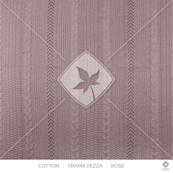 Manta Peseira Solteiro 200 x 120 Rian Tricot Rosa e Amarelo