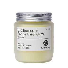 Vela Chá Branco e Flor de Laranjeira