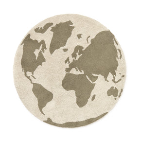 Tapete RugCycled Mapa Mundi 120 cm Lorena Canals