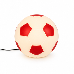 Luminária Bola de Futebol Vermelho
