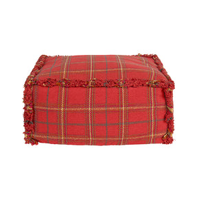 Puff Tear Vermelho Bordô 40 x 40 x 20 cm Lorena Canals
