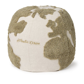Puff Rugcycled Mapa Mundi 45 x 50 cm Lorena Canals