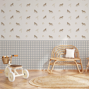 Papel de Parede Country Barrado Xadrez