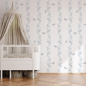 Papel de Parede Jardim Bolinhas Listras