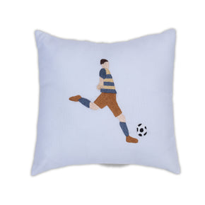 Almofada Bordada 40x40 Jogador de Futebol