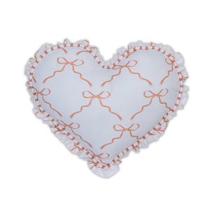 Almofada Coração Babado Laços