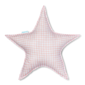 Almofada Estrela Mini Vichy Rosa