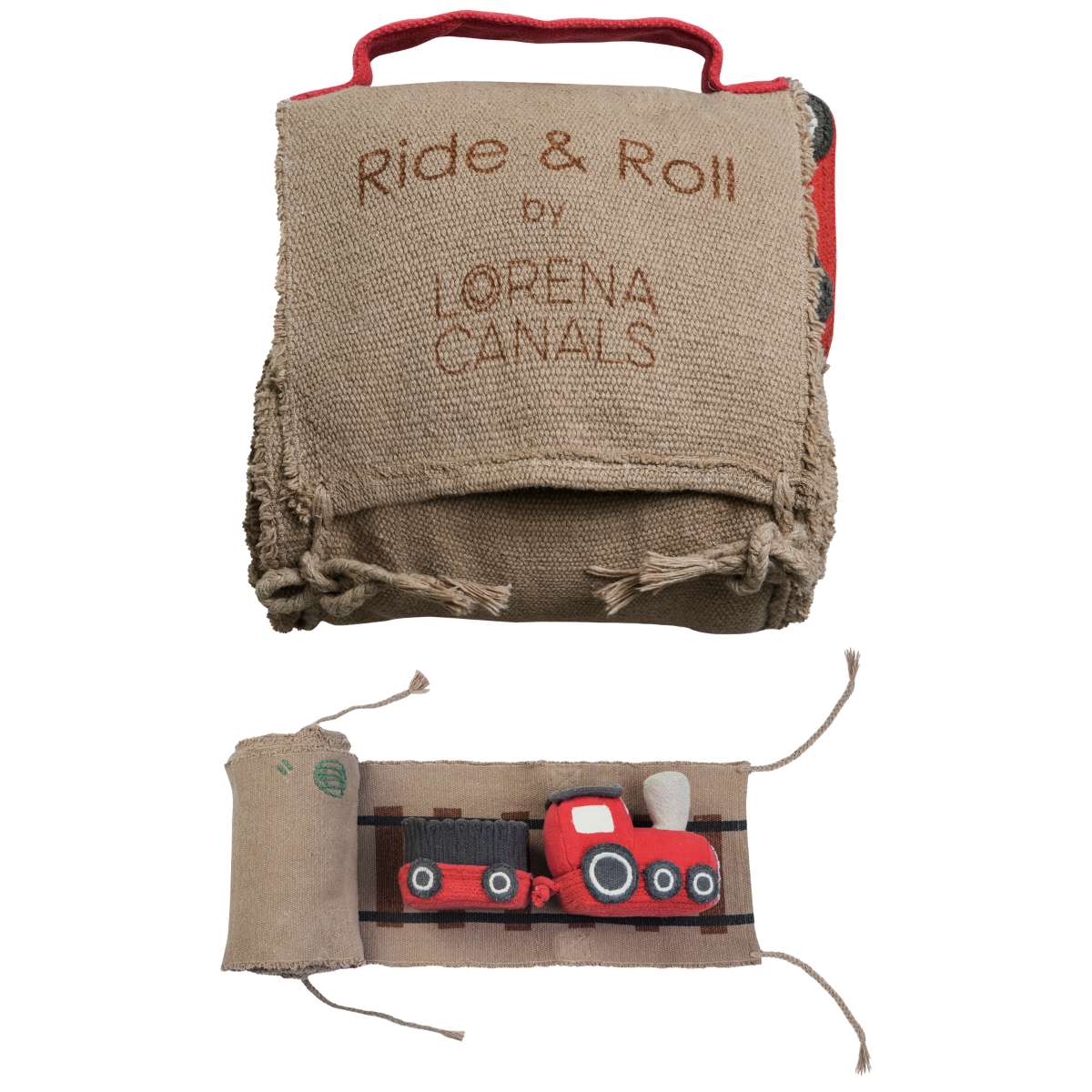 Almofada Ride and Roll Trem 14 x 30 x 12 cm Lorena Canals - Coisas da Doris