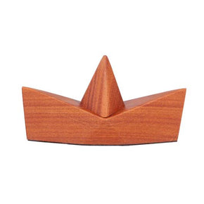 Escultura Barco Cumaru