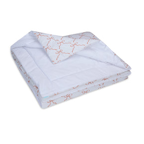 Edredom Solteiro de Algodão Dupla Face Laços