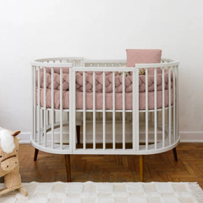 Kit de Berço Tricot 03 Peças Cozy Cottage Rosa Velho