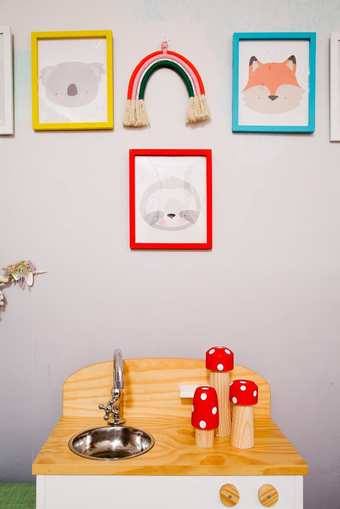 Trio de Cogumelos Vermelho