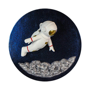 Quadro Astronauta Aterrizando na Lua