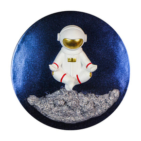 Quadro Astronauta Meditando na Lua