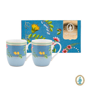 Kit 2 Canecas Pequenas Pip Studio La Majorelle Azul