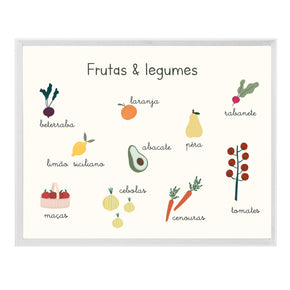 Quadro Frutas e Legumes